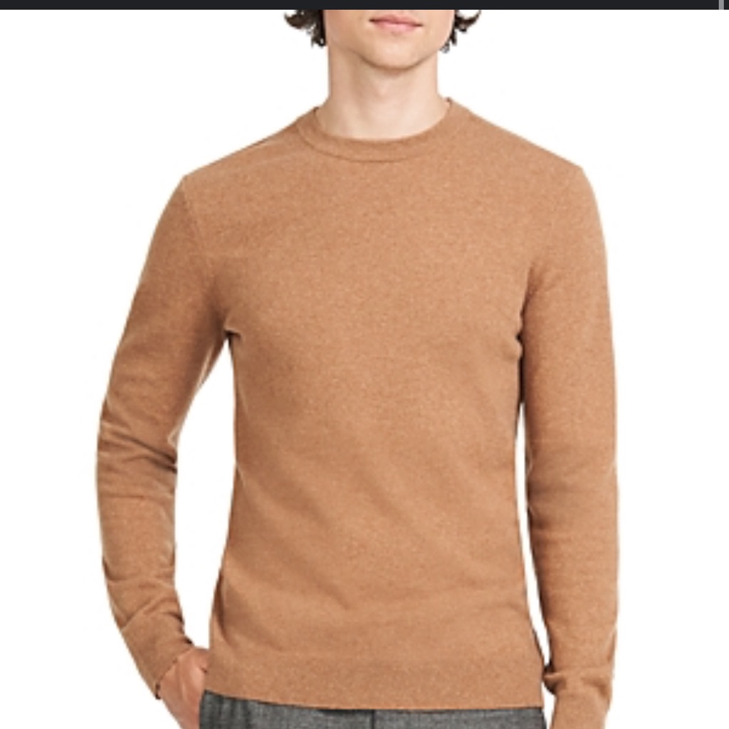 Theory Cashmere Sweater In Camel $395 Retail- Like New